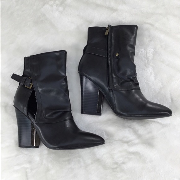 BNWOB BUMPER BLACK ALL VEGAN MOTO BOOT 8 - Picture 3 of 8